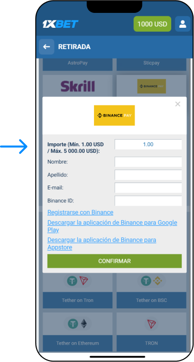 ¿Cómo retiro dinero de 1xBet a Binance desde Bolivia? - 1xbet Promo Bolivia