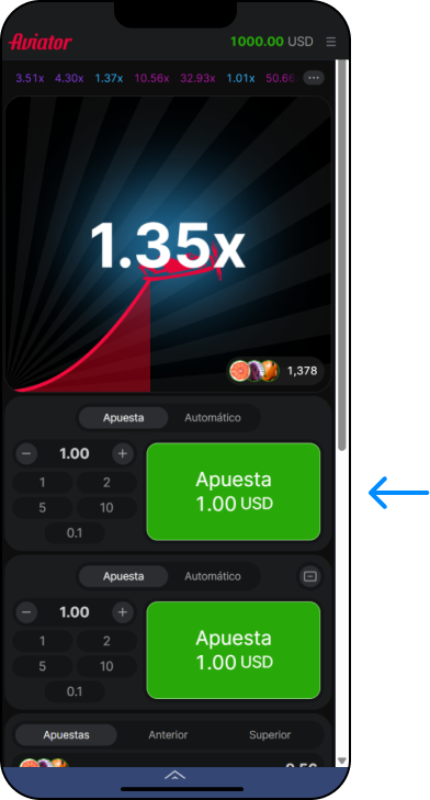 Haz una apuesta y observa el despegue del avión - 1xbet Promo Bolivia