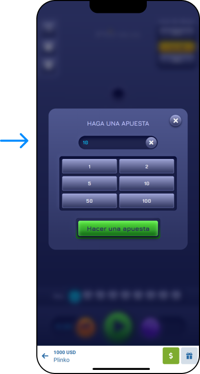 Selecciona el monto de tu apuesta y el número de líneas - 1xbet Promo Bolivia